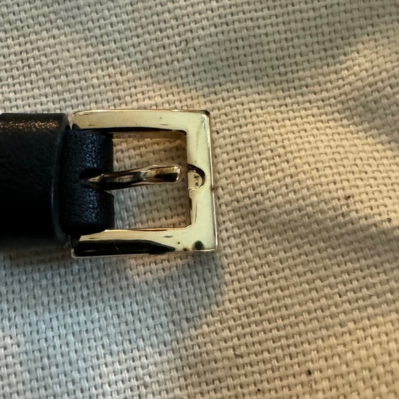 Authentic Valentino Black Rockstud Leather Bracelet-worn 2x-markings on buckle - Picture 4 of 12